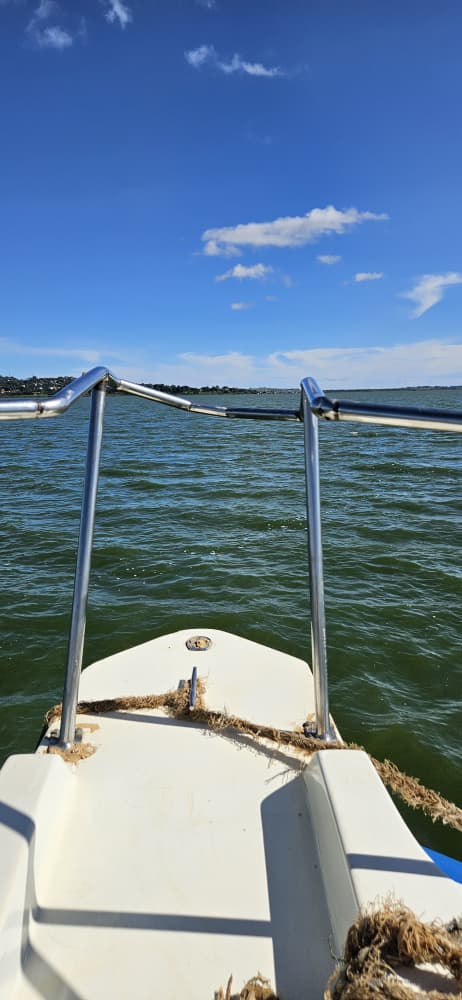 View from bow of the boat
