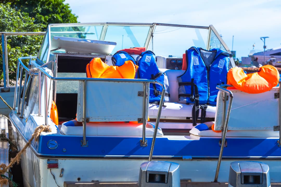 Boat docked at Lake Victoria
